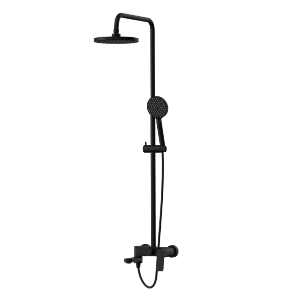 Paini P4YO687D250F3D110 Viva Style Душевая система без термоcтата, поворотный излив, черный