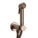 Гигиенический душ Bossini Paloma Brass E37005B.022 c прогрессивным смесителем со встраиваемой частью цвет бронза брашированная матовая
