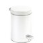 NOFER Ведро для мусора с педалью 12 л. нерж. сталь  09100.12.W белый