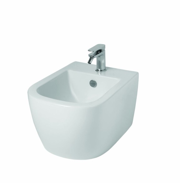 Hidra Faster Mini, подвесное биде c крепежом, 48x36,5x28,5h см, цвет белый глянцевый