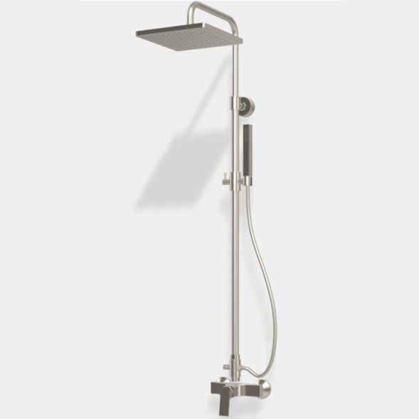 Душевая стойка, Fima Carlo Frattini, Shower column, цвет-Brushed Nickel F3385/2SN