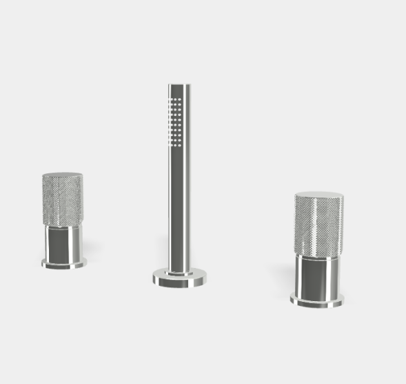 Смеситель для ванны и душа, Fima Carlo Frattini, Spillo Up, G COLLECTION, на 2 потребителя, цвет-хром (ст.арт. F3044/1TNGCR) F3044T/1NGCR