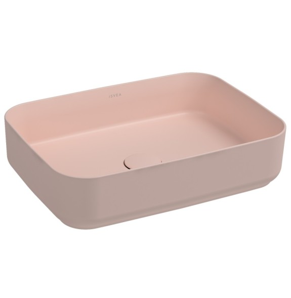 Раковина ISVEA Infinity накладная ШГВ 500*360*120 отверстия для смесителя отсутствуют цвет лососевый 10NF65050-2S