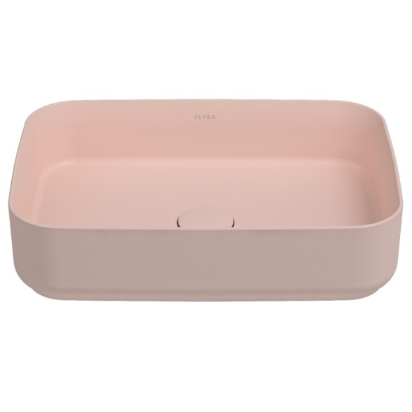 Раковина ISVEA Infinity накладная ШГВ 500*360*120 отверстия для смесителя отсутствуют цвет лососевый 10NF65050-2S
