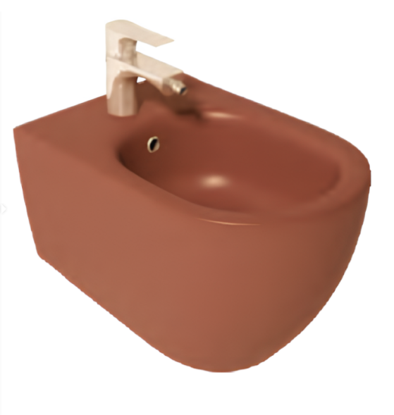 Биде ISVEA Infinity подвесной ШГВ 365*530*400 цвет терракотовый матовый 10NF41001-2U