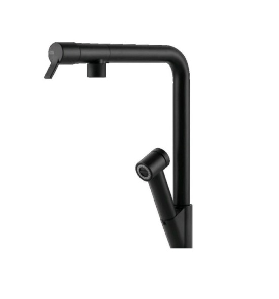 Gessi Смеситель для кухни, Fisso, со съемный душем, цвет черный матовый (черный матовый, Nero Opaco 60640#299