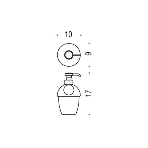 Дозатор COLOMBO DESIGN MELO B9305 настольный цвет хром