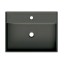 Раковина Scarabeo TEOREMA 2.0 подвесная или накладная с переливом с одним отверстием цвет черный матовый с антибактериальным и грязеотталкивающим покрытием BIOKER 5105 49 BK
