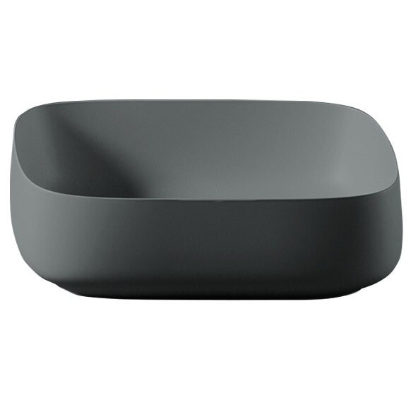 Раковина Artceram Cognac Quadro накладная без отверстий  цвет Grey Olive COL008 15 00