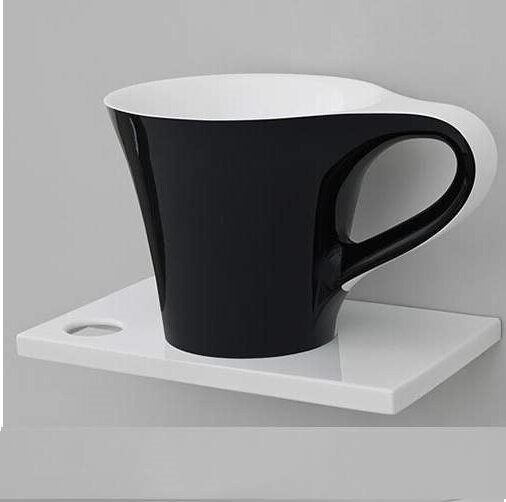 Раковина Artceram Cup накладная цвет белый/черный OSL005 01 50