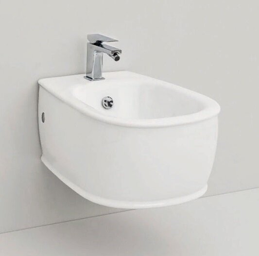 Биде Artceram Azuley подвесной с одним отверстием  цвет белый матовый AZB001 05 00