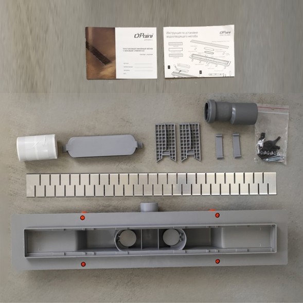 Paini Душевой лоток с рамкой Medium 650 мм