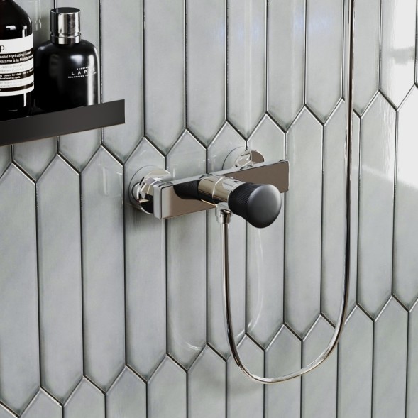 Paini 18CR511PZ Смеситель для душа Домус , хром/брашированный чёрный