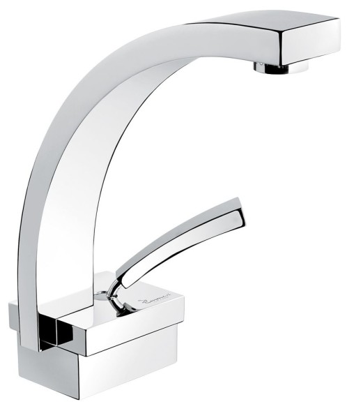 Emmevi Antef, смеситель с донным клапаном "click-clack" для раковины, цвет хром 42003/CR