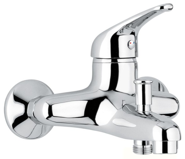 Emmevi Ambra, смеситель с ручным душем для ванной, цвет белый-золото 9001/BO