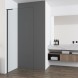 Vincea Душевая перегородка Волк-Ин (Walk-In) VSW-7HA900CLB, 900*2000, черный матовый, стекло прозрачное