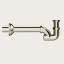Gessi Сифон, Technical Accessories, для раковины, округлый, 1 1#4", цвет брашированный никель  01377#149