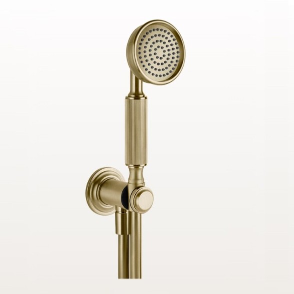 Gessi Душевой набор, VENTI20, цвет черный металл  65123#706