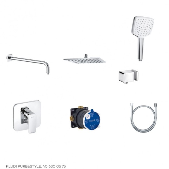 Комплект для душа KLUDI PURE&amp;STYLE 406300575 7 в 1