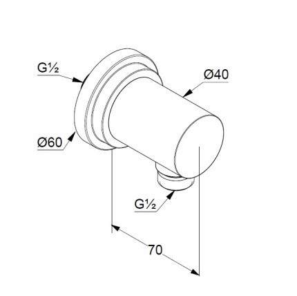 Подключение душевого шланга KLUDI NOVA FONTE Classic 2054305-25