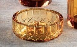 Stil Haus Queen Ambra, настольная мыльница из хрусталя, цвет янтарь