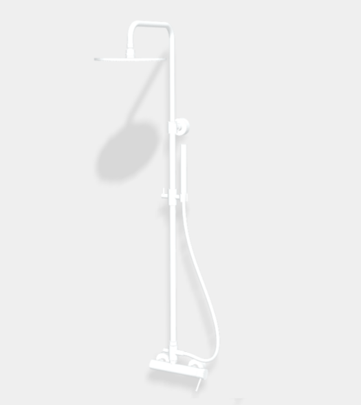 Душевая стойка, Fima Carlo Frattini, Shower column, цвет-белый матовый F3035/2BS