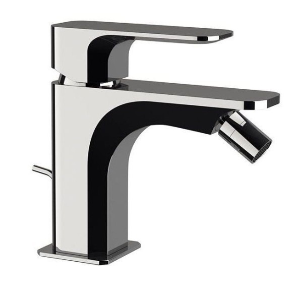 Daniel Tiara, однорычажный смеситель для биде с донным клапаном, цвет черный матовый