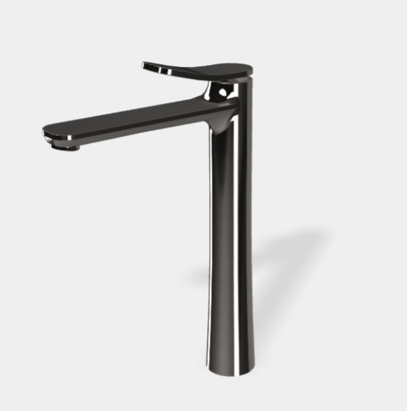 Смеситель для раковины, Fima Carlo Frattini, Flo', цвет-черный хром F3801/HCN