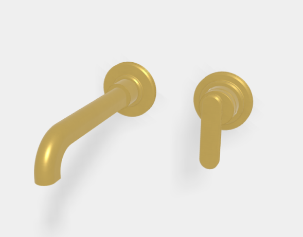 Смеситель для раковины, Fima Carlo Frattini, Park Lane, цвет-золото брашированное F1301WLX9OS