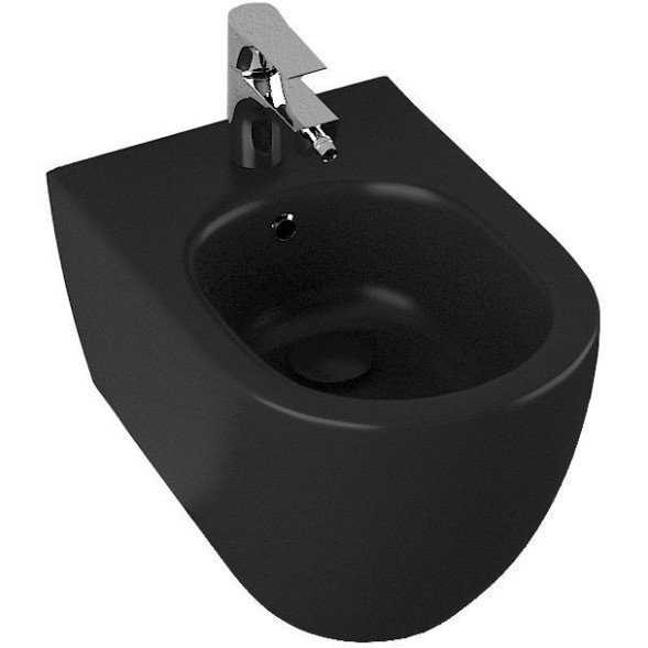 Биде ISVEA Infinity подвесной шгв 365*530*400 цвет-чёрный матовый 10NF41001-2N
