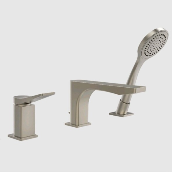 Gessi Смеситель для ванны и душа, Rilievo, цвет Никель матовый 59037#149