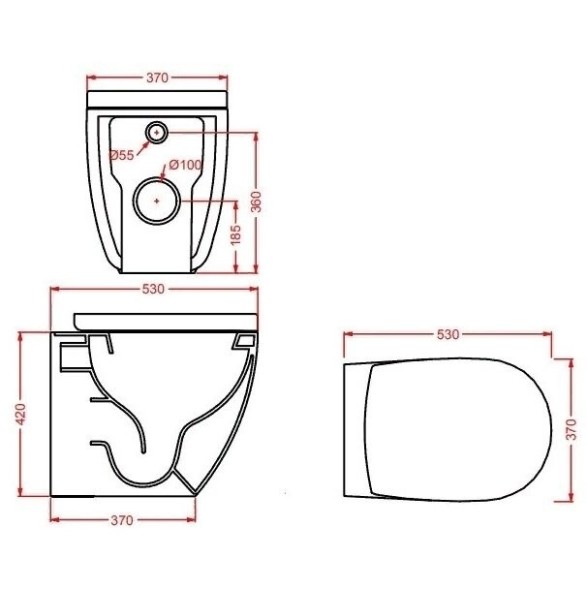 Унитаз Artceram File 2.0 приставной  цвет белый FLV005 01 30