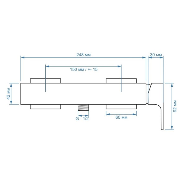 Paini 21CR511 Смеситель для душа Грация , хром
