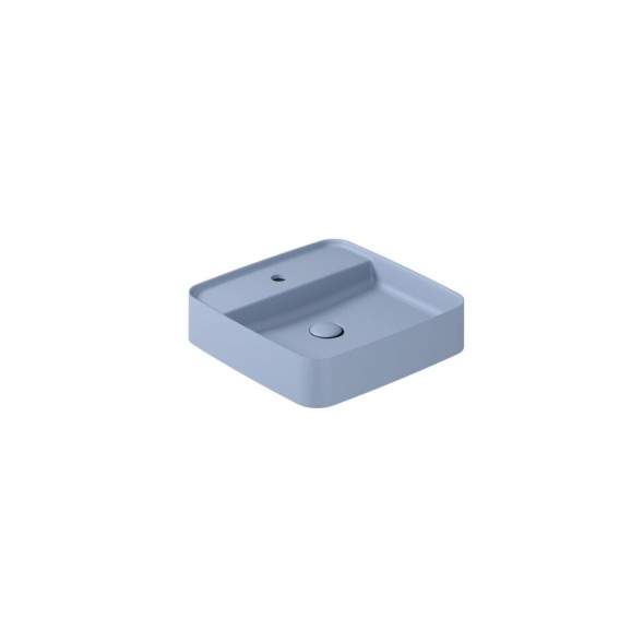 Раковина GALASSIA SMART B 7412ON накладная с одним отверстием без перелива цвет синий