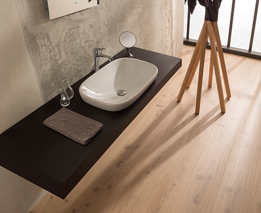 Раковина GLOBO GENESIS полувстраиваемая без отверстий цвет белый GE042BI