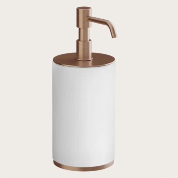 Gessi Дозатор для жидкого мыла, Origini, шгв 75*97*199, цвет дозатора брашированная бронза#чёрный  66438#726