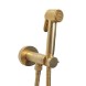 Гигиенический душ Bossini Paloma Brass E37005B.043 c прогрессивным смесителем со встраиваемой частью цвет золото сатинированное