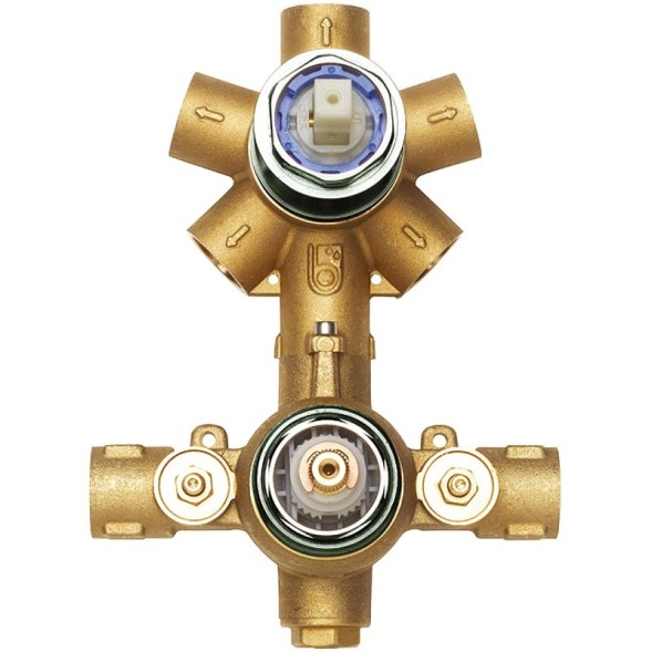 Встраиваемая часть Bossini Z00125 для термостата для ванны и душа на 2-5 потребителей