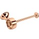 Держатель для туалетной бумаги Webert Opera OA500801980, розовое золото