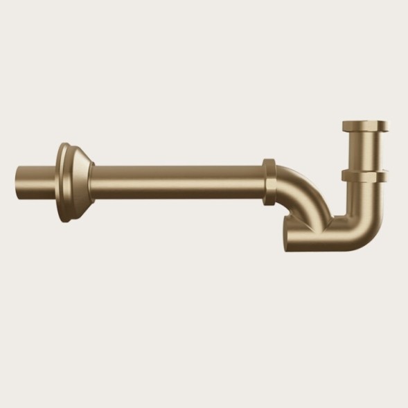 Gessi Сифон, Technical Accessories, для раковины, округлый, 1 1#4", цвет медь брашированная  01377#708