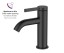 AQG Urban Flow, однорычажный смеситель для раковины без донного клапана, цвет черный матовый