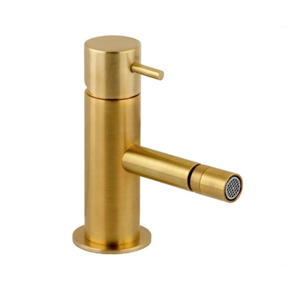 Daniel Tokyo, однорычажный смеситель для биде с донным клапаном, цвет зачищенное золото