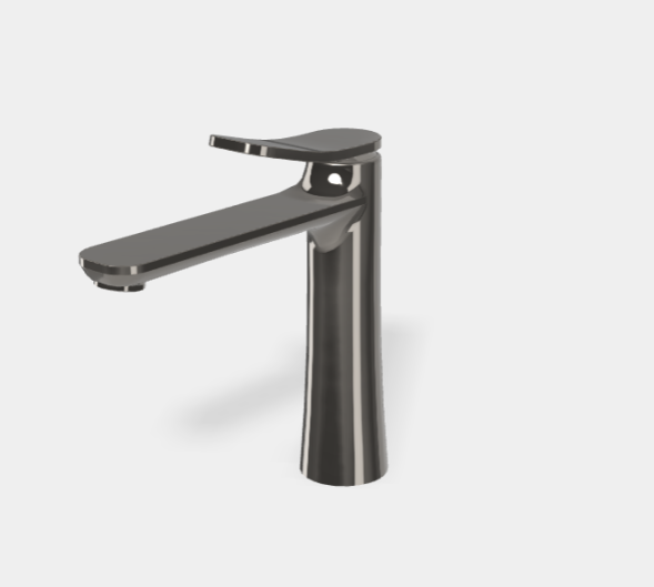 Смеситель для раковины, Fima Carlo Frattini, Flo', цвет-чёрный хром F3801LCN