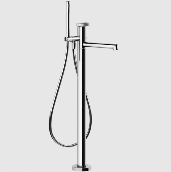 Gessi Смеситель для ванны и душа, Anello, напольный, цвет хром 63328#031