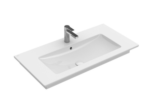 Villeroy&amp;Boch Раковина, Venticello, шгв 1000*500*165, отверстия для смесителя-1 сквозное, 2 промаркированных, CeramicPlus, цвет-камень белый 4104ALRW
