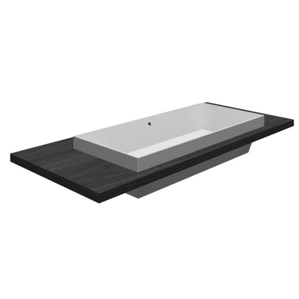 Раковина Scarabeo TEOREMA 2.0 полувстраиваемая с переливом без отверстий цвет белый 5132