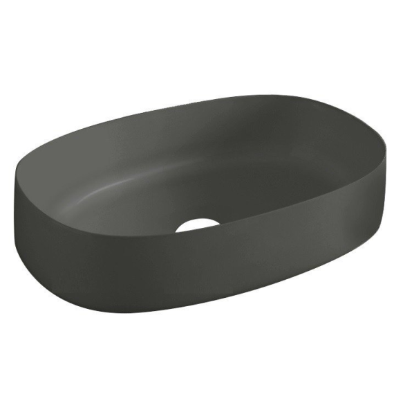 Раковина Artceram Cognac Quadro накладная без отверстий  цвет Grigio Oliva COL003 15 00