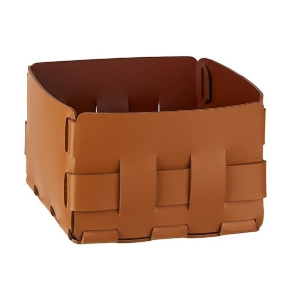 Корзинка COLOMBO DESIGN ADJ 1019.09/30 настольная напольная цвет коньяк/бордо