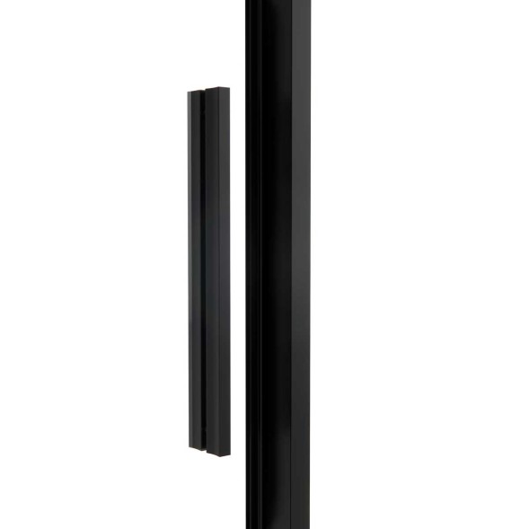 Vincea Душевая дверь Слим Софт (Slim Soft) VDS-1SS100CLB, 1000, черный, стекло прозрачное