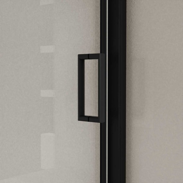 Vincea Душевая дверь Сити (City) VDS-5CT110CLB, 1100, черный, стекло прозрачное